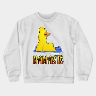 Namaste Duck Funny Yoga Crewneck Sweatshirt